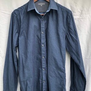 Blue button down shirt